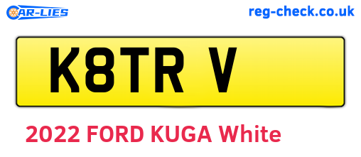 K8TRV are the vehicle registration plates.