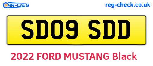 SD09SDD are the vehicle registration plates.