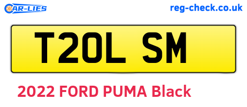 T20LSM are the vehicle registration plates.
