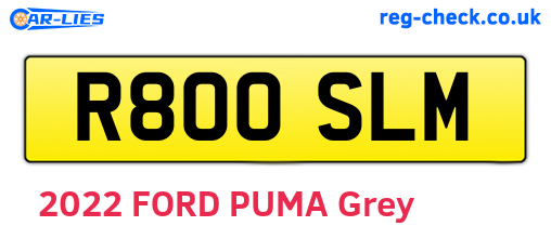 R800SLM are the vehicle registration plates.