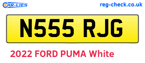 N555RJG are the vehicle registration plates.