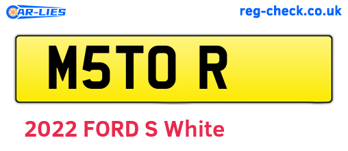 M5TOR are the vehicle registration plates.