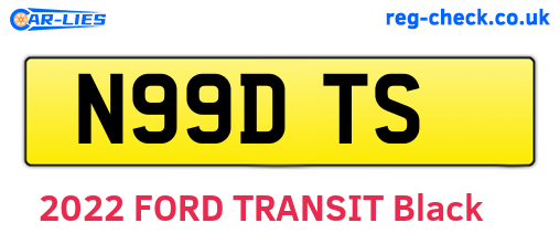 N99DTS are the vehicle registration plates.