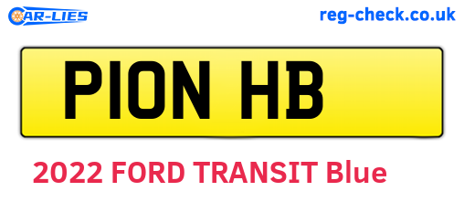 P10NHB are the vehicle registration plates.