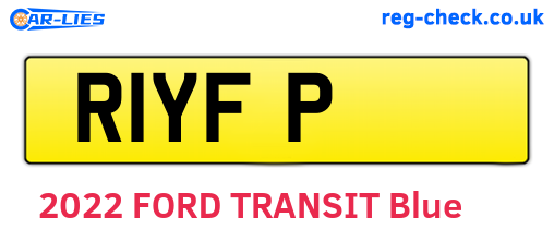 R1YFP are the vehicle registration plates.