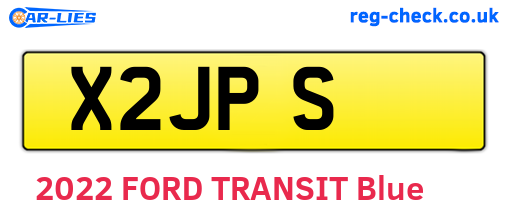 X2JPS are the vehicle registration plates.