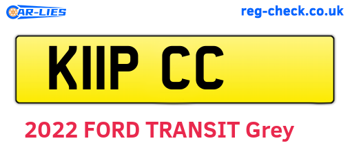 K11PCC are the vehicle registration plates.