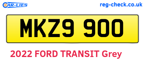 MKZ9900 are the vehicle registration plates.