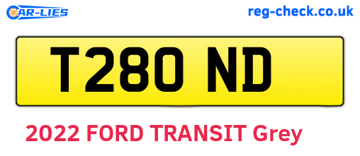 T28OND are the vehicle registration plates.