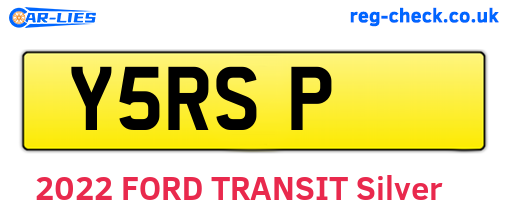 Y5RSP are the vehicle registration plates.