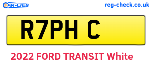 R7PHC are the vehicle registration plates.