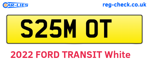 S25MOT are the vehicle registration plates.