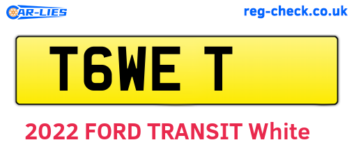 T6WET are the vehicle registration plates.