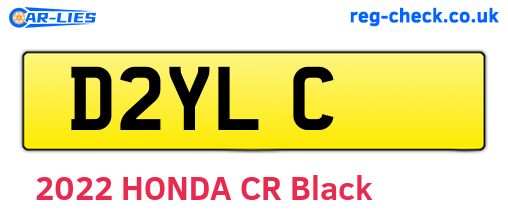 D2YLC are the vehicle registration plates.