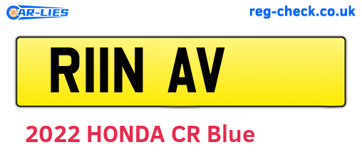 R11NAV are the vehicle registration plates.