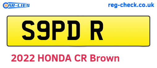 S9PDR are the vehicle registration plates.