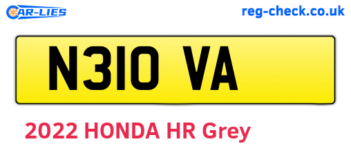 N31OVA are the vehicle registration plates.