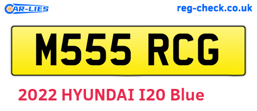 M555RCG are the vehicle registration plates.