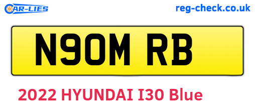 N90MRB are the vehicle registration plates.