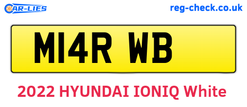 M14RWB are the vehicle registration plates.