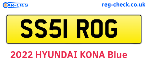 SS51ROG are the vehicle registration plates.