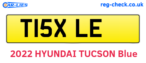 T15XLE are the vehicle registration plates.