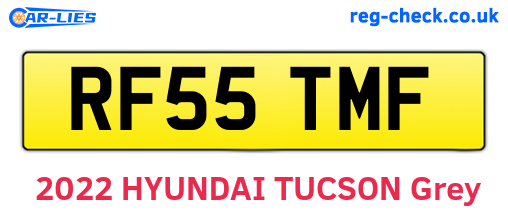 RF55TMF are the vehicle registration plates.