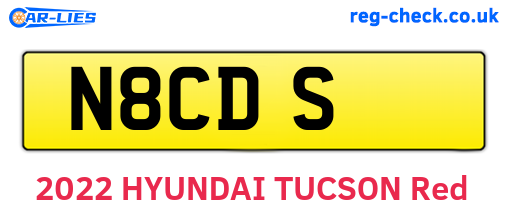 N8CDS are the vehicle registration plates.