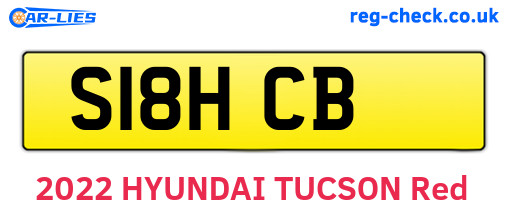 S18HCB are the vehicle registration plates.