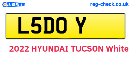L5DOY are the vehicle registration plates.