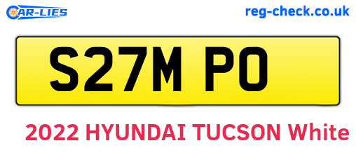 S27MPO are the vehicle registration plates.