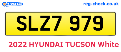 SLZ7979 are the vehicle registration plates.
