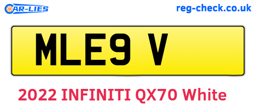 MLE9V are the vehicle registration plates.