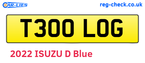 T300LOG are the vehicle registration plates.