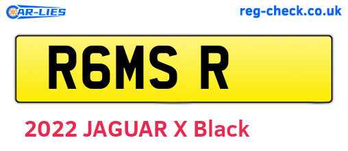 R6MSR are the vehicle registration plates.
