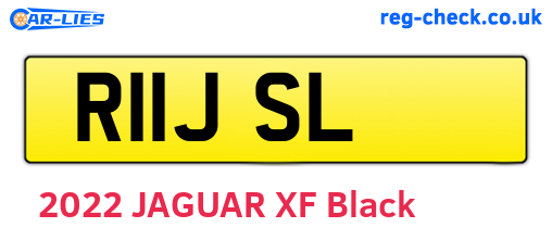 R11JSL are the vehicle registration plates.