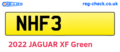 NHF3 are the vehicle registration plates.