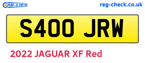 S400JRW are the vehicle registration plates.