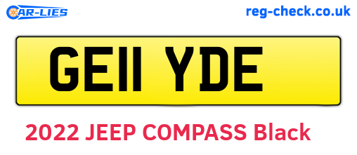 GE11YDE are the vehicle registration plates.