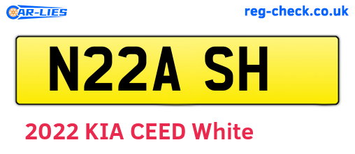 N22ASH are the vehicle registration plates.