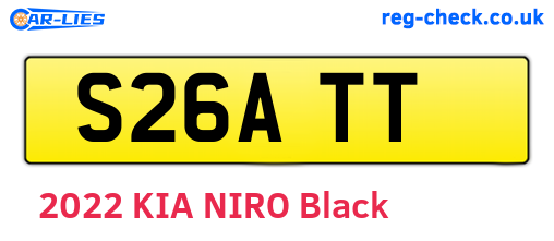 S26ATT are the vehicle registration plates.