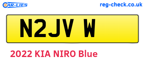 N2JVW are the vehicle registration plates.