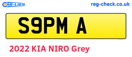 S9PMA are the vehicle registration plates.