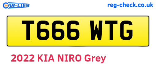 T666WTG are the vehicle registration plates.