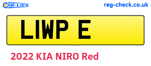 L1WPE are the vehicle registration plates.
