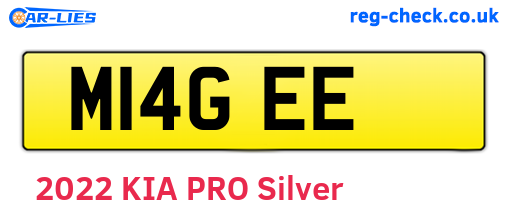 M14GEE are the vehicle registration plates.
