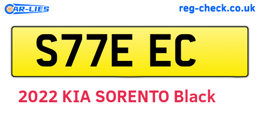 S77EEC are the vehicle registration plates.