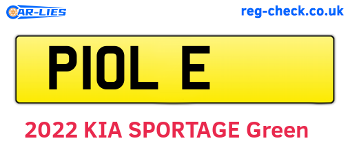 P1OLE are the vehicle registration plates.