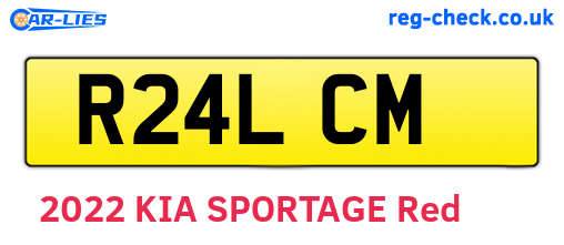 R24LCM are the vehicle registration plates.