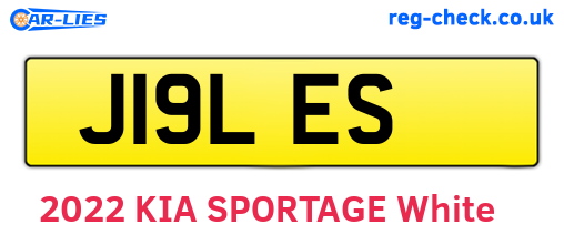 J19LES are the vehicle registration plates.
